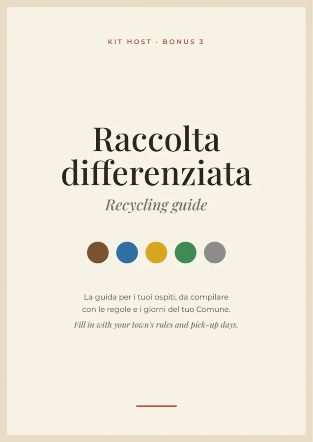 Guida raccolta differenziata IT/EN
