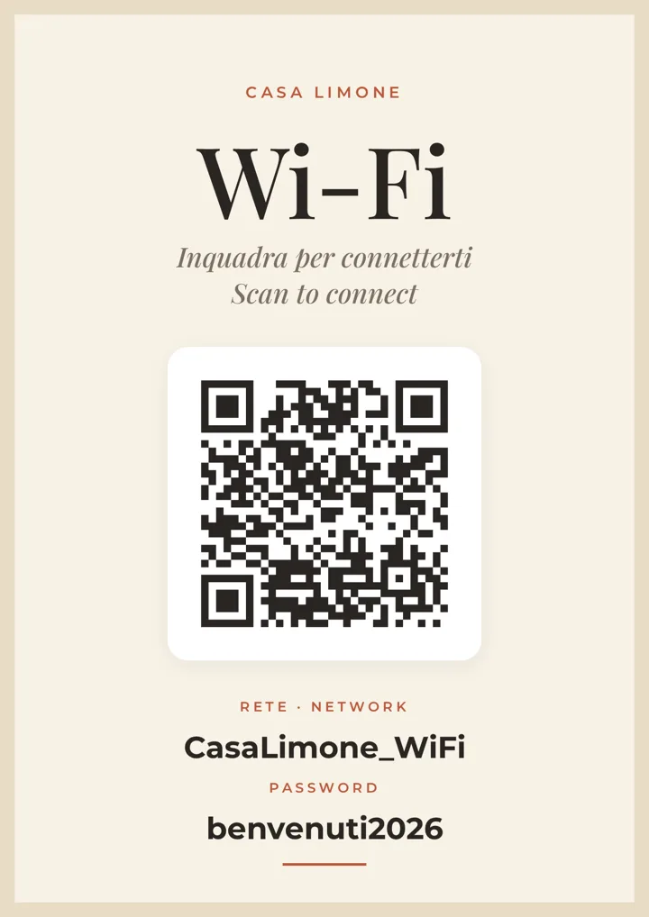 Cartello wi-fi con QR